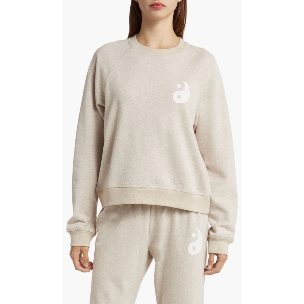 Spiritual Gangster Bridget Yin Yang Cotton French Terry Sweatshirt
